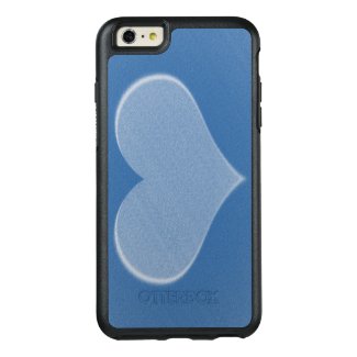 Shades of Blue Two Tone Heart OtterBox Case