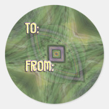 Shades of Green Gift Tags-Stickers