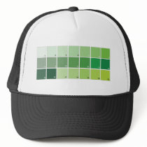 Shades of Green Grid Trucker Hat