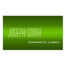 Shades of Green Modern Standard Business Cards