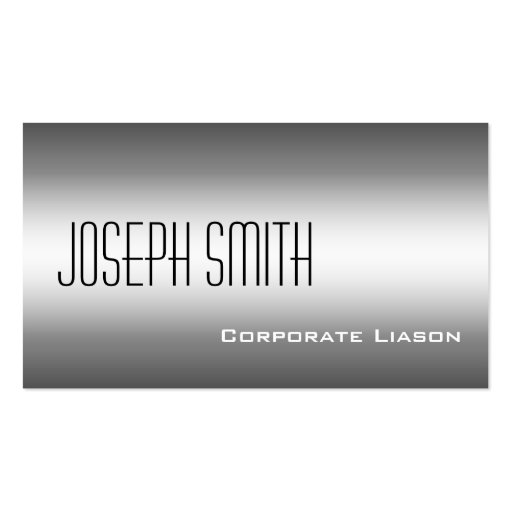 Shades of Grey Modern Professional Business Cards (front side)