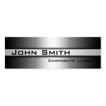 Shades of Grey Skinny Business Cards