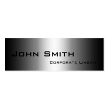 Shades of Grey Skinny Business Cards
