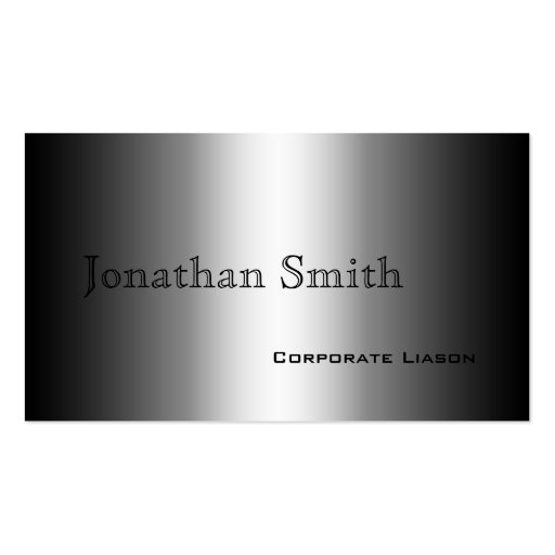 Shades of Grey Standard Business Cards (front side)