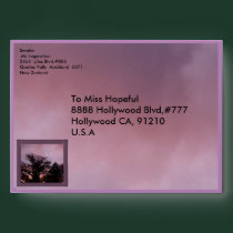 Shades of Hope in Mauve Envelope envelopes