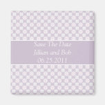 Shades of Lavender Save The Date Magnet