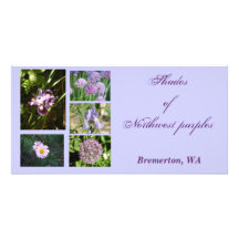 Shades of Northwest Purples Photo Greeting Card