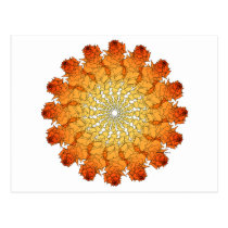 Shades of Orange Abstract postcards