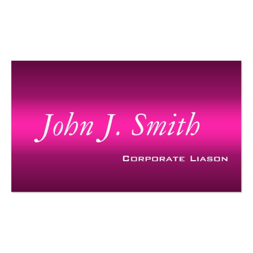 Shades of Pink Modern Standard Business Cards