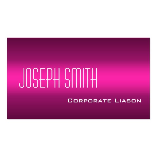 Shades of Pink Professional Standard Business Card