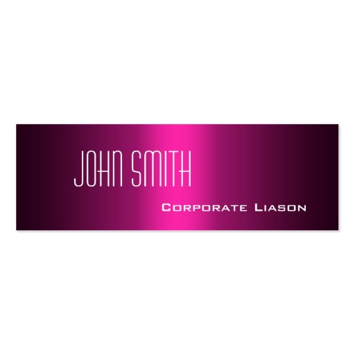 Shades of Pink Skinny Business Cards