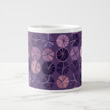 Shades of Purple Abstract Extra Large Mugs