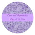 Shades of Purple Save the date Wedding Stickers sticker
