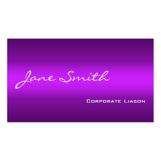 Shades of Purple Standard Business Cards (front side)
