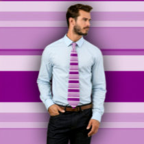 Shades of  Purple Tie (Horizontal Stripes)
