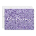 Shades of Purple Wedding Invitations, custom invitation