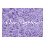 Shades of Purple Wedding Invitations, custom invitations