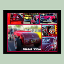 Shades of RED postcards