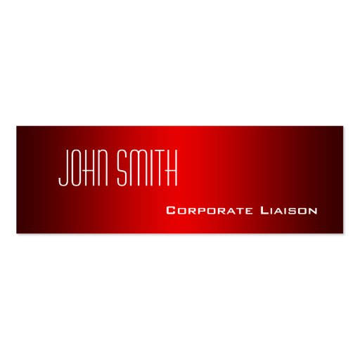 Shades of Red Professional Slim Business Cards