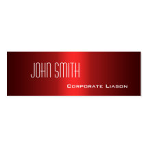 Shades of Red Skinny Business Cards