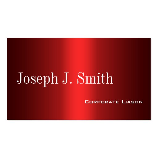 Shades of Red Standard Business Cards (front side)