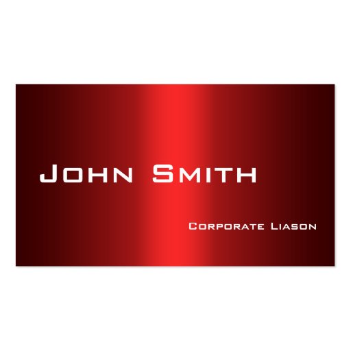 Shades of Red Standard Business Cards (front side)