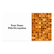 Shades Of Rust 'Watery' Mosaic Tile Pattern Business Card