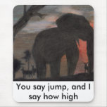 Shadow Elephant Mousepad