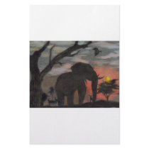 Shadow Elephant stationery