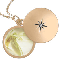 Shadow of a golden angel pendant