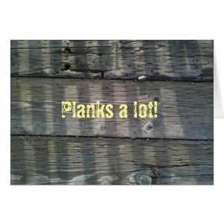 Shadow Planks Wood Deck Knotty card