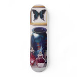 "Shadow Play" Art Glass &amp; Insect Watercolor Skateboard Decks