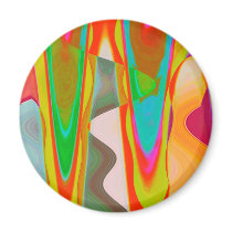 Shadow Talk2 by Navin Joshi Fridge Magnets