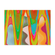 Shadow Talk - Acrylic Oriental Color Art Postcard