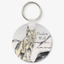 Shadow Wolf Keychain by Ametisti Shadow Wolf Keychain