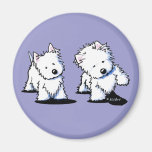 Shadowboxing Westies Magnet