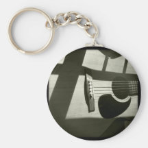 Shadowed Guitar Key Chains