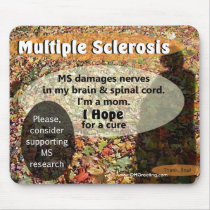 Shadowed Leaves MS Awareness mousepads by ohgreeting Shadowed Leaves MS Awareness mousepads
