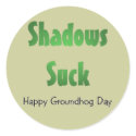 Shadows Suck stickers