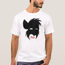 Shadowy Blue Head t-shirts by SADCAT Shadowy Blue Head t-shirts