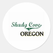 Shady Cove Oregon Classic Design Round Sticker