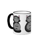 Shady kitty cat mugs