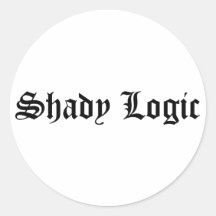 Shady Logic Sticker 2