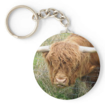 Shaggy Highland Cow Key Chain
