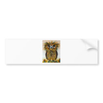 Shaggy owl big eyed wildlife bumper stickers