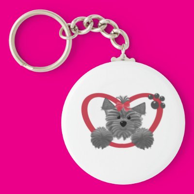 Shaggy Puppy in a Red Heart Keychain Zazzle_keychain Shaggy Puppy in a Red Heart Keychain Zazzle_keychain
