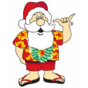 Shaka Santa t-shirts