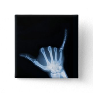 Shaka Sign X-Ray (Hang Loose) button