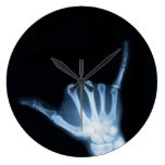 Shaka Sign X-Ray (Hang Loose) Wall Clock