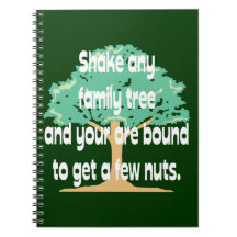 Shake Any Family Tree Spiral Notebooks